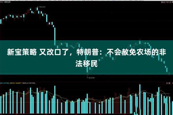 新宝策略 又改口了，特朗普：不会赦免农场的非法移民